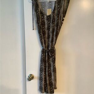 Elegant Snake Print Dress